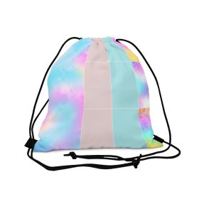 Decorative Drawstring Bag, Pastel Colorblock S1