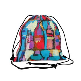 Drawstring Bag, Sutileza Smooth Colorful Abstract Print