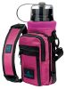 Water Bottle Holder Carrier Bottle Cooler w Adjustable Shoulder Strap and Front Pockets Suitable for 16 oz to 25oz Bottles