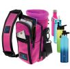 Water Bottle Holder Carrier Bottle Cooler w Adjustable Shoulder Strap and Front Pockets Suitable for 16 oz to 25oz Bottles