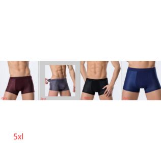 Ice silk men's underwear mesh boxer (Option: Set10-5XL)