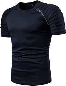 Men's Casual Shirt Short Sleeve Crewneck T Shirt Athletic Running Sport Gym Mens T Shirts (size: M)