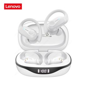 LP75 Sports Bluetooth Earphones with Mics Bluetooth 5.3 Wireless Headphones HiFi Stereo Wireless Earbuds (Color: White)