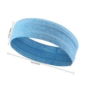 Outdoor Sports Headband Portable Fitness Hair Bands Man Woman Hair Wrap Brace Elastic Cycling Yoga Running Exercising Sweatband (Color: Blue)