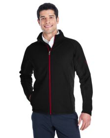 Men's Constant Full-Zip Sweater Fleece Jacket - BLACK/ BLK/ RED - S (Color: BLACK/ BLK/ RED)